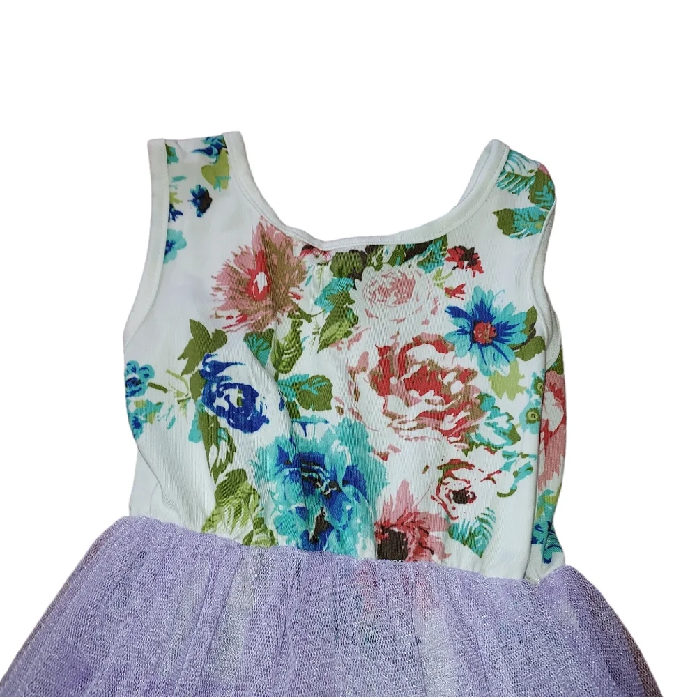 Girls Size 18-24 month floral dress beautiful thulle boutique style